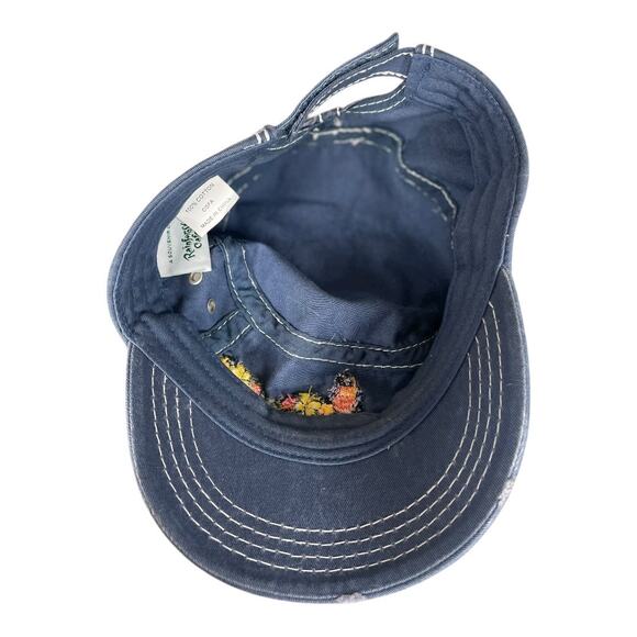 Rainforest Cafe Women’s Cadet Style Embroidered Parrot & Flower Cotton Hat - Picture 6 of 7